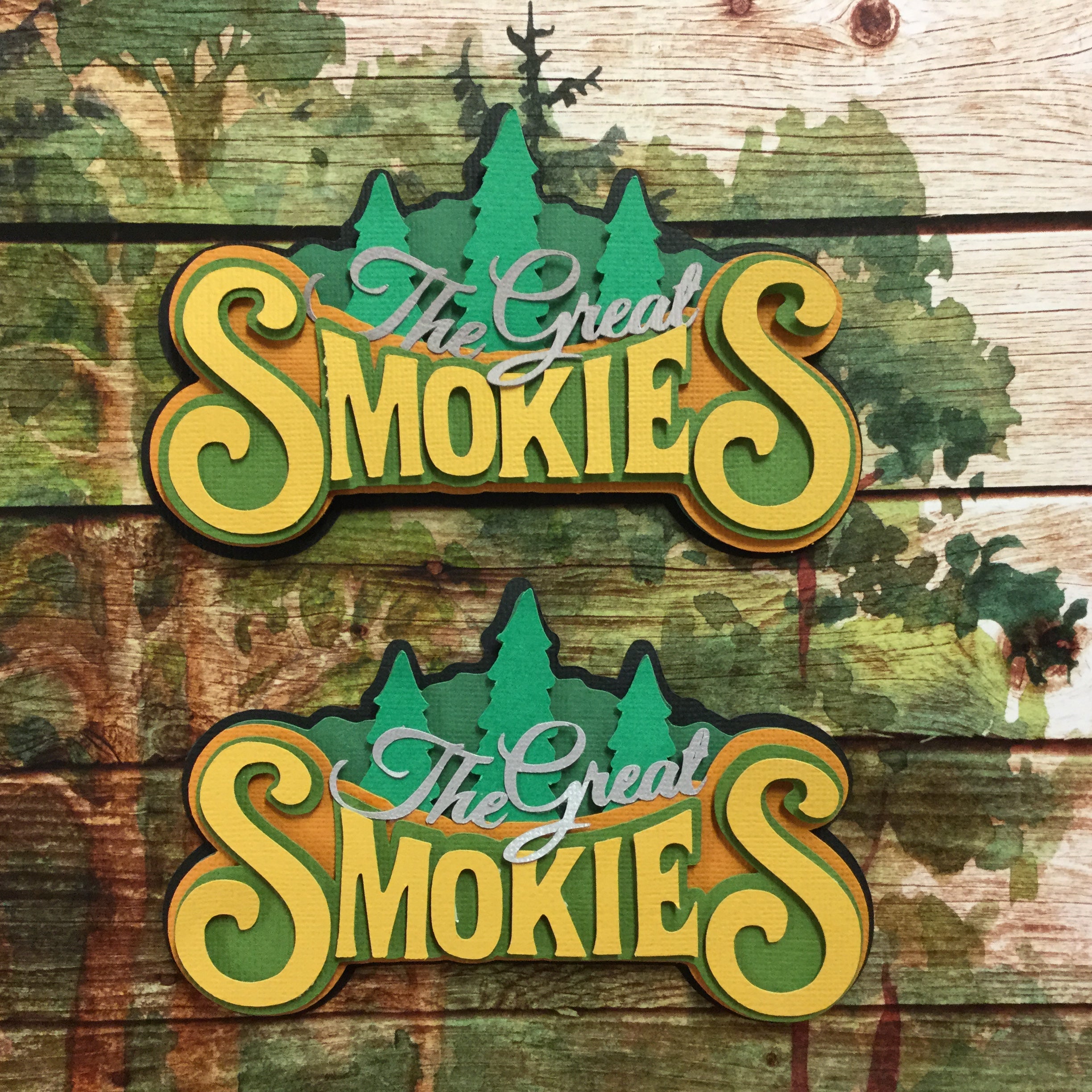 THE GREAT SMOKIES Outdoor Scrapbook Die Cuts Scrapbooksrus