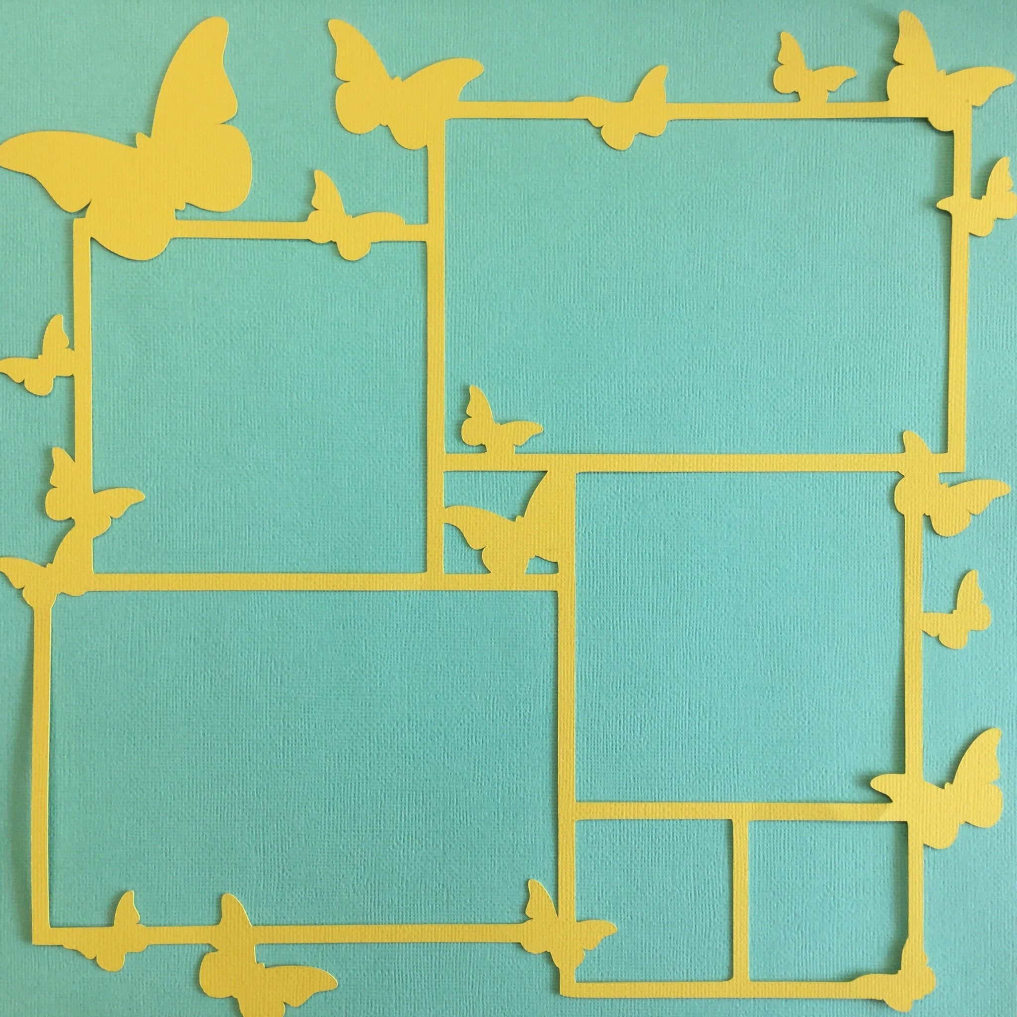 Butterfly Scrapbook Page Frame Overlay ScrapbooksRUs