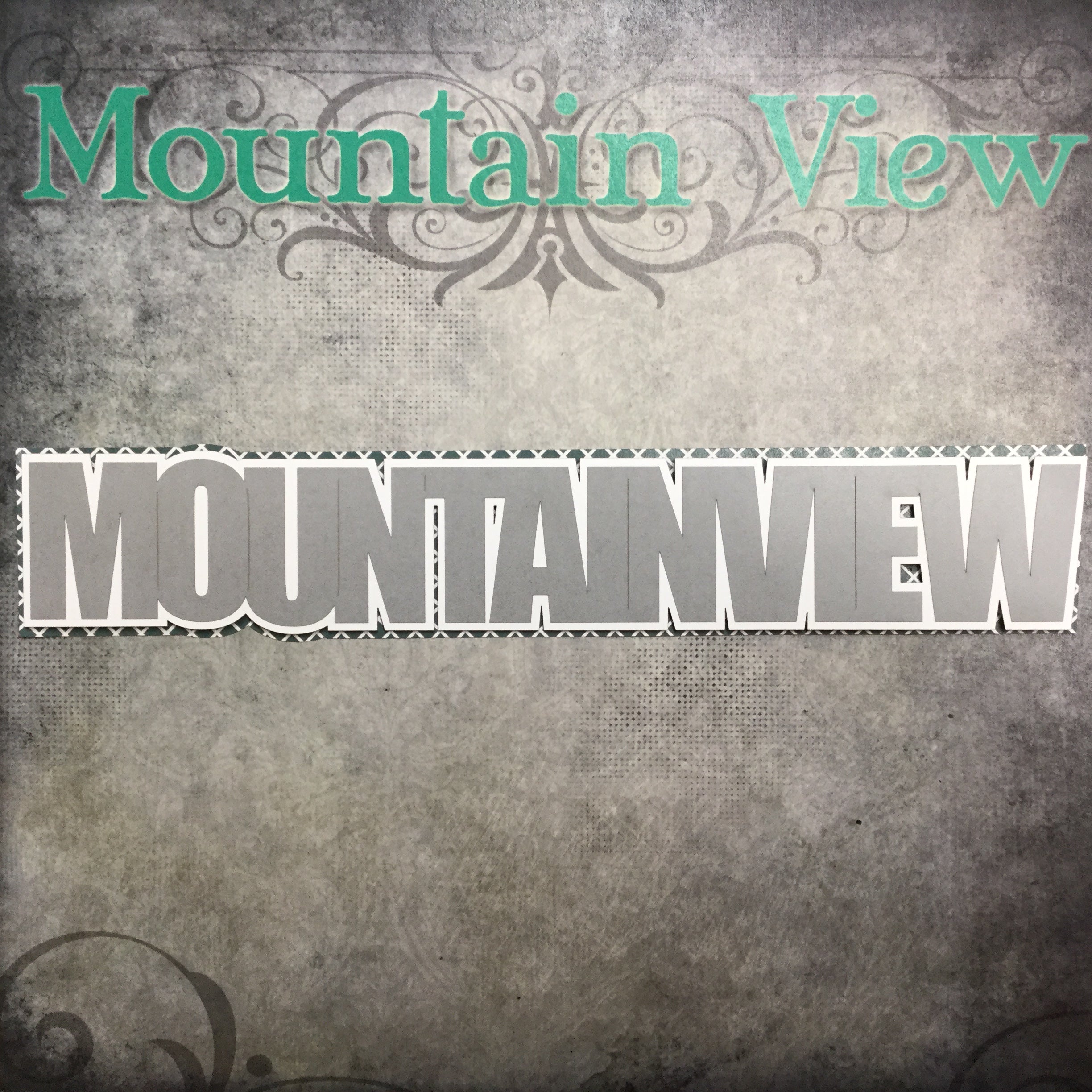 Laurel Leaf MOUNTAINVIEW Travel School Laser Cuts 3"X9" 1pc Scrapbooksrus