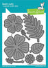 Lawn Cuts HAPPY HIBISCUS Custom Craft Dies 8pc Scrapbooksrus