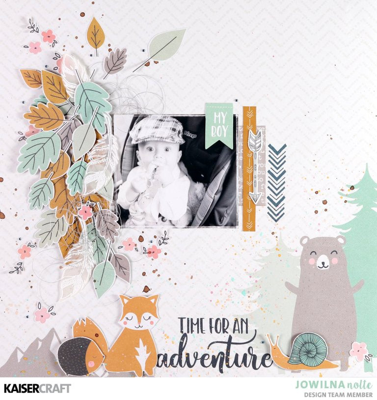 Kaisercraft Hide And Seek WOODS 12X12 Scrapbook Paper Scrapbooksrus