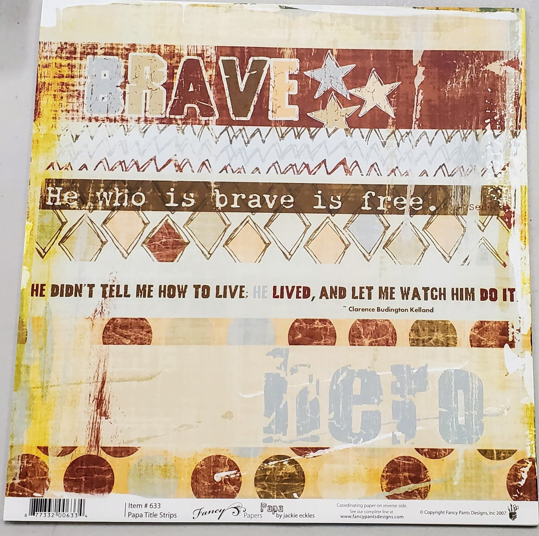 Fancy Pants PAPA Collection 12"X12" Paper Scrapbooksrus