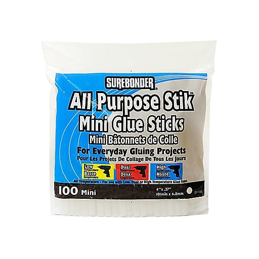 SureBonder MINI GLUE STIK 4"X.27" 100pc Scrapbooksrus