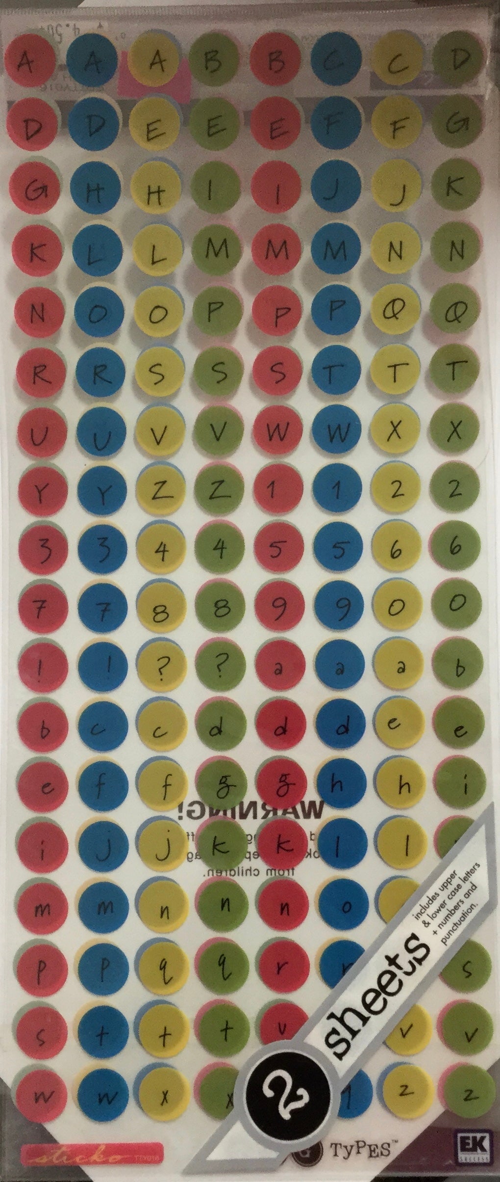 EK Sucess Sticko Tag Types FRESH AIR Stickers Scrapbooksrus