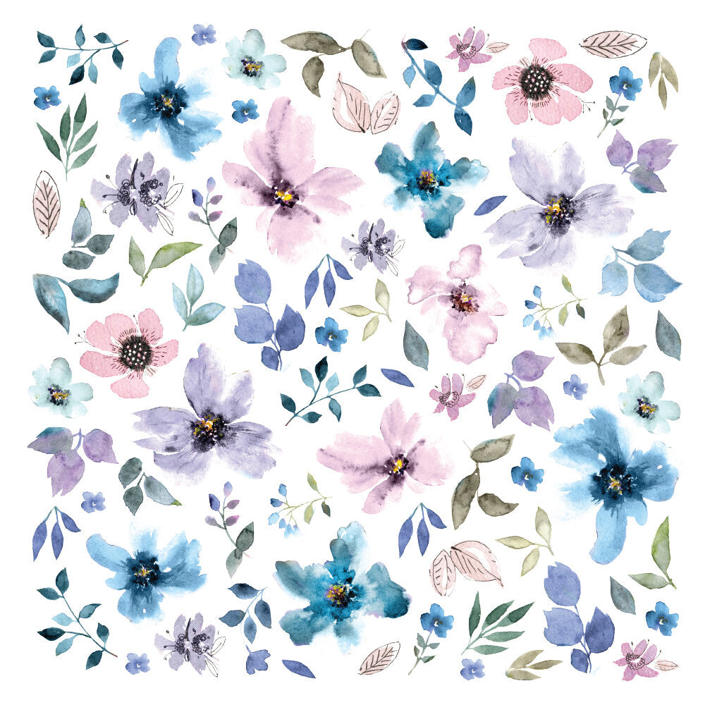 Prima Watercolor Floral EPHEMERA Die Cuts 77pc Scrapbooksrus