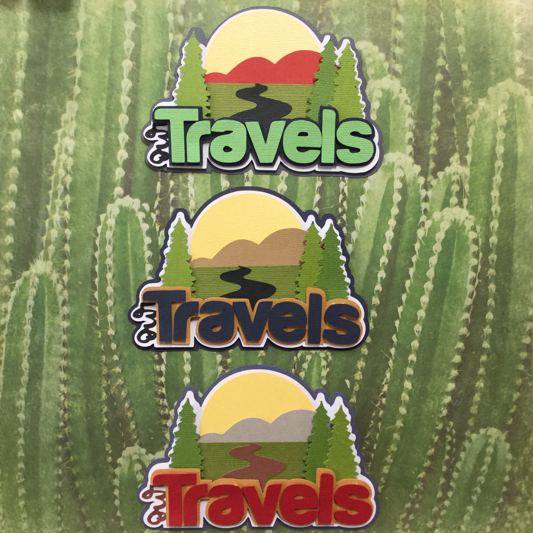 OUR TRAVELS Scrapbook Die Cuts Scrapbooksrus