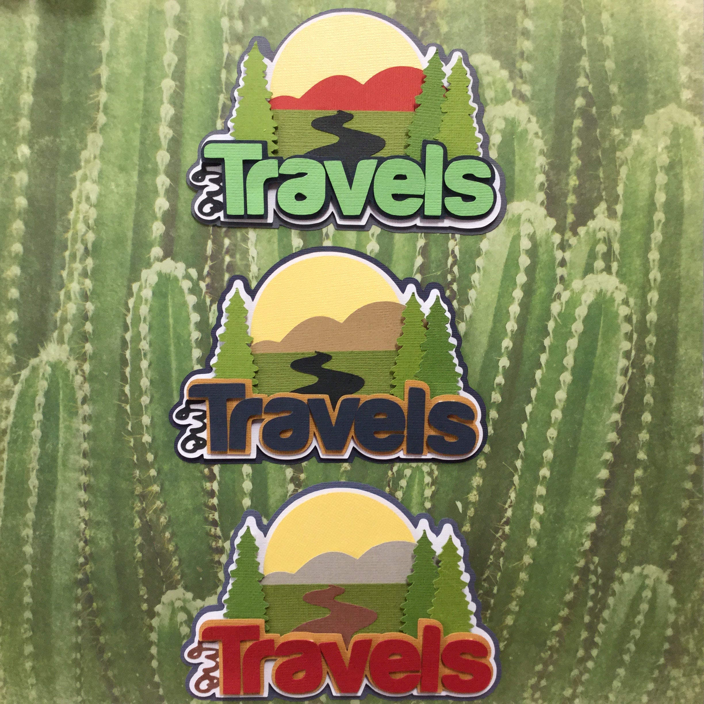 OUR TRAVELS Scrapbook Die Cuts Scrapbooksrus