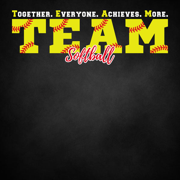 Neon Sports SOFTBALL KIT 12"X12" Scrapbook Paper 12 Sheets Scrapbooksrus