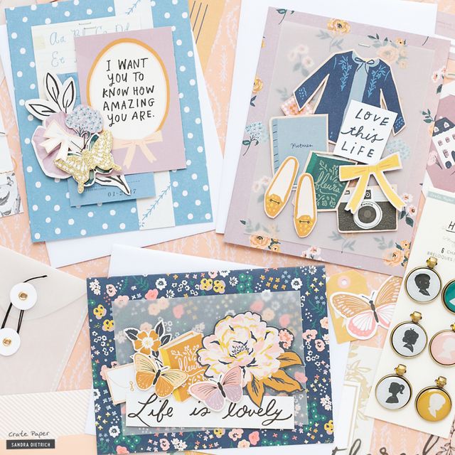 Crate Paper Maggie Holmes HERITAGE Stickers 6"X12" 64pc.