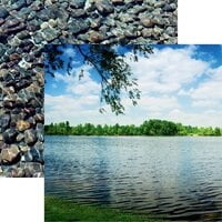 Reminisce Watersports LAKESIDE 12X12 Scrapbook Sheet Scrapbooksrus