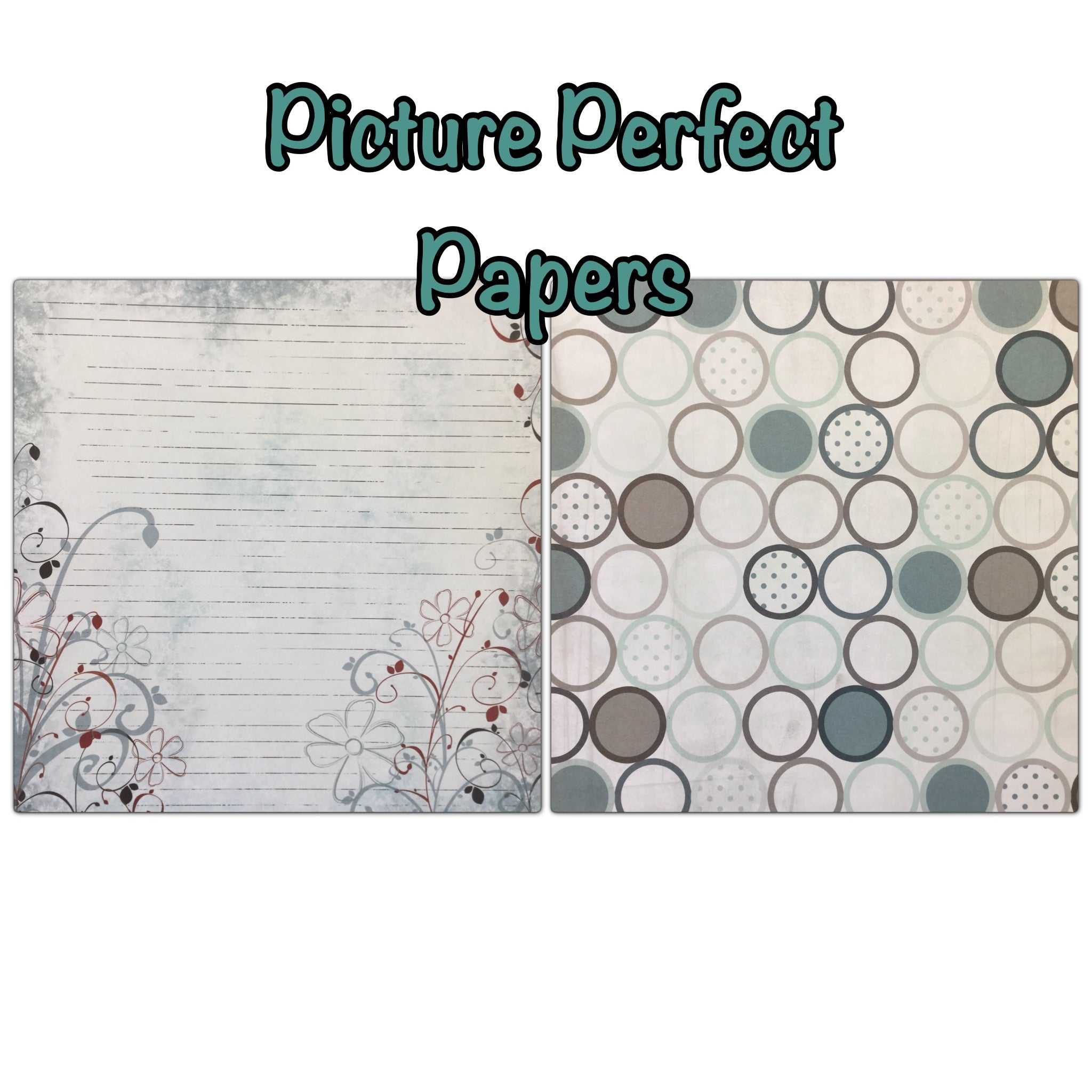 Storytellers PICTURE PERFECT KIT 12"X12" Scrapbook Paper & DieCuts 28pc