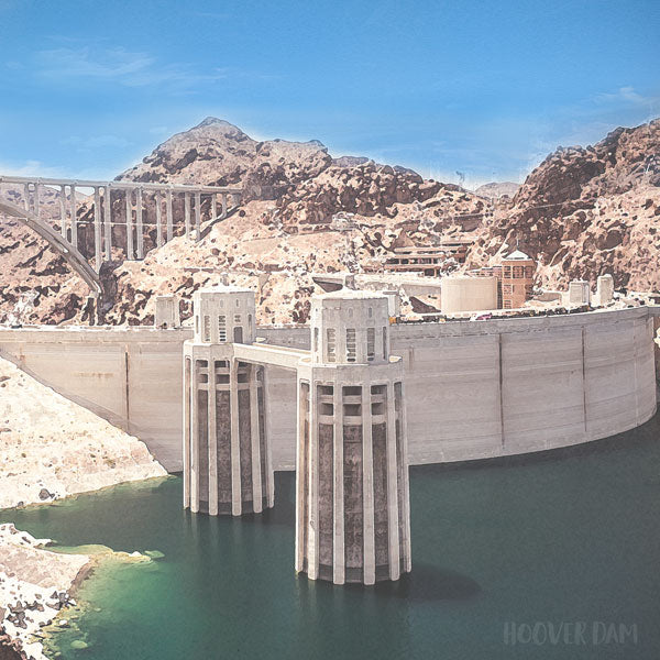 Nevada HOOVER DAM Lake Mead Double Sided 12"X12" Scrapbook Paper Scrapbooksrus