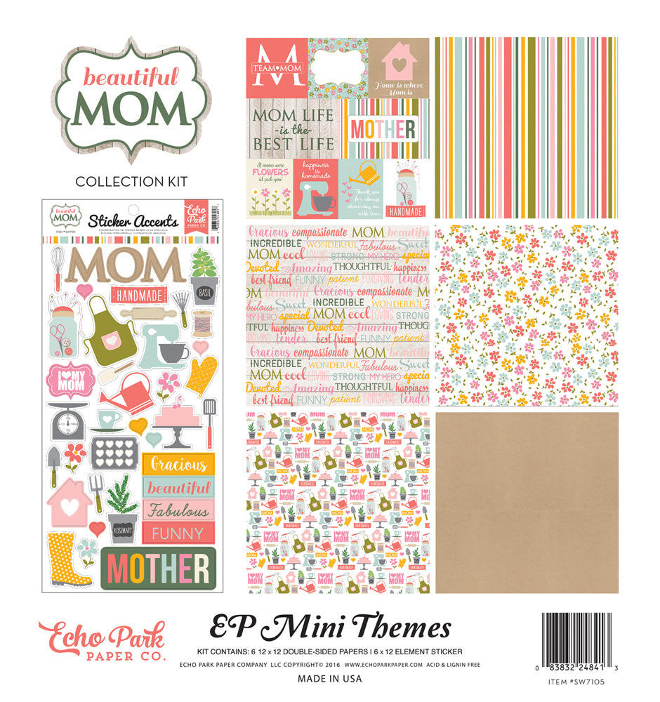 Echo Park BEAUTIFUL MOM 12"X12" Scrapbook Kit