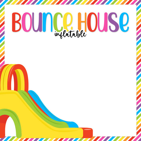 INFLATABLE BOUNCE HOUSE 12x12 Scrapbook Paper Scrapbooksrus