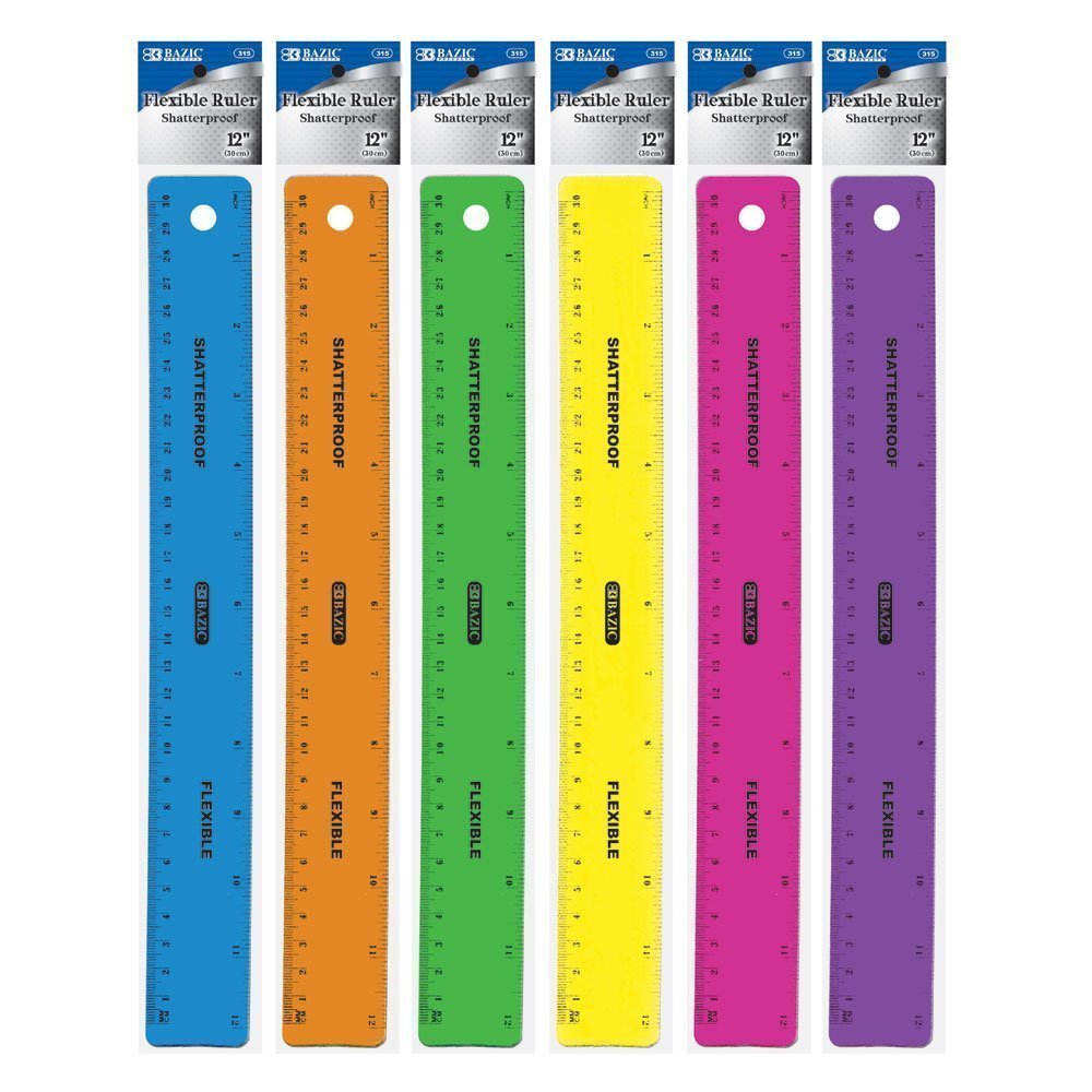 Bazic 12 inch Ruler Scrapbooksrus