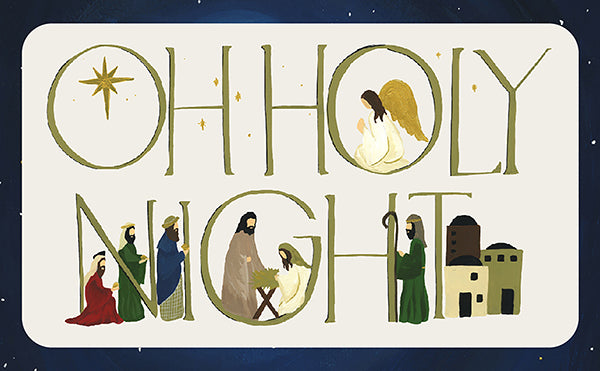 Echo Park Away in Oh Holy Night BORDER STRIPS 12”x12” Scrapbook Paper Scrapbooksrus