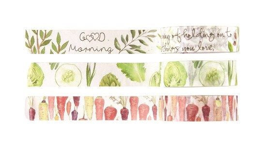Fun Stampers FARMERS MARKET Journey Washi Tape 3pc Scrapbooksrus