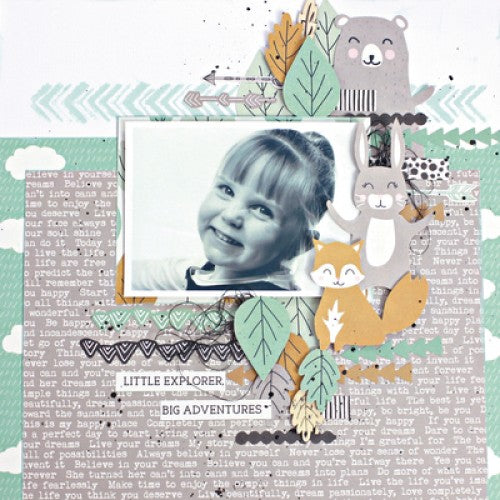 Kaisercraft Hide & Seek CLOUDS 12X12 Scrapbook Paper Scrapbooksrus