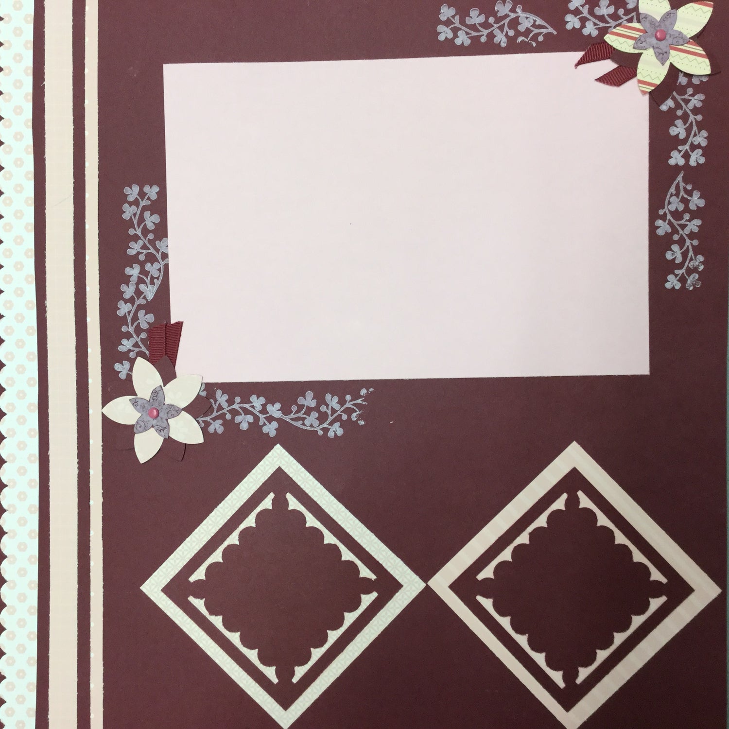 Premade Pages PINK & BURGUNDY