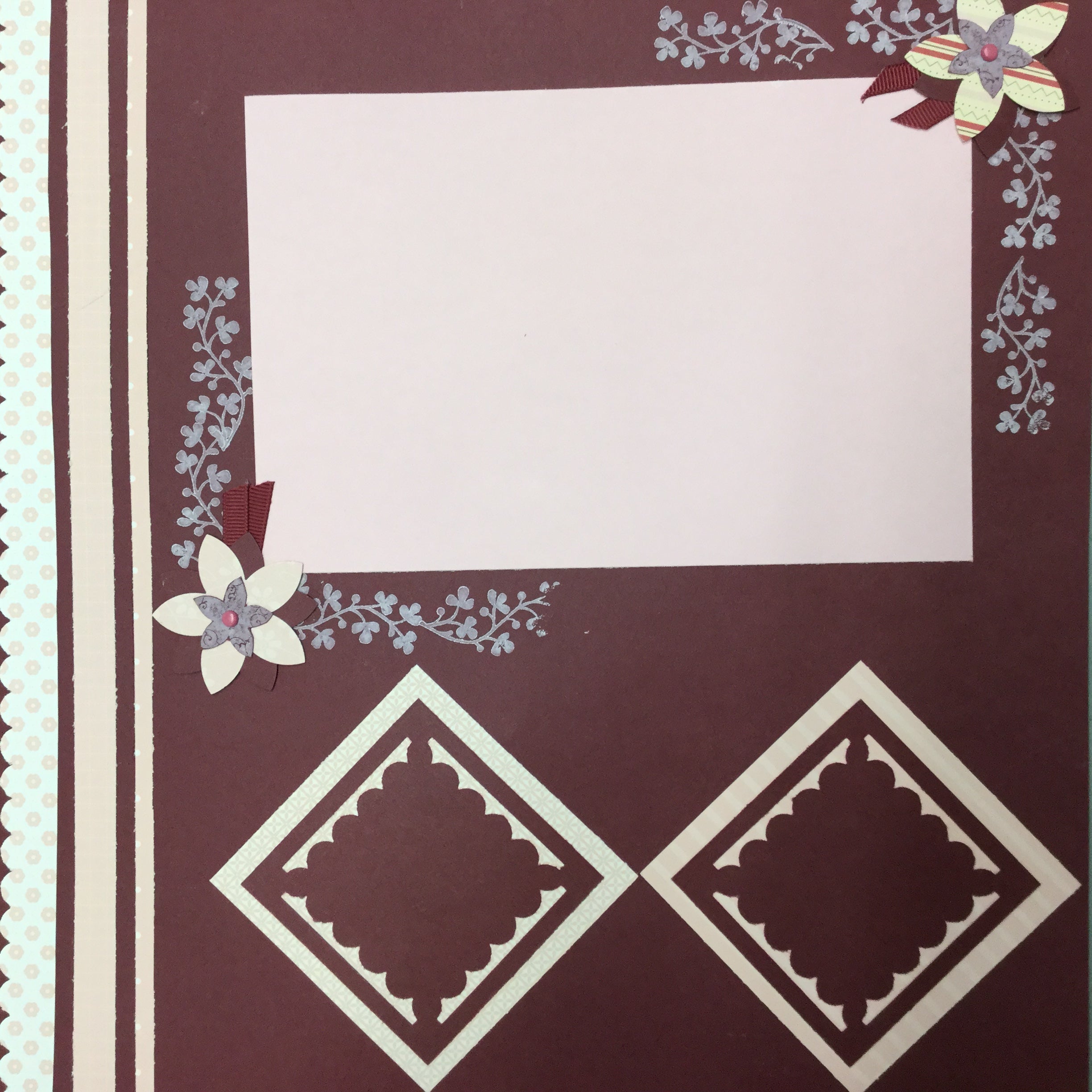 Premade Pages PINK & BURGUNDY