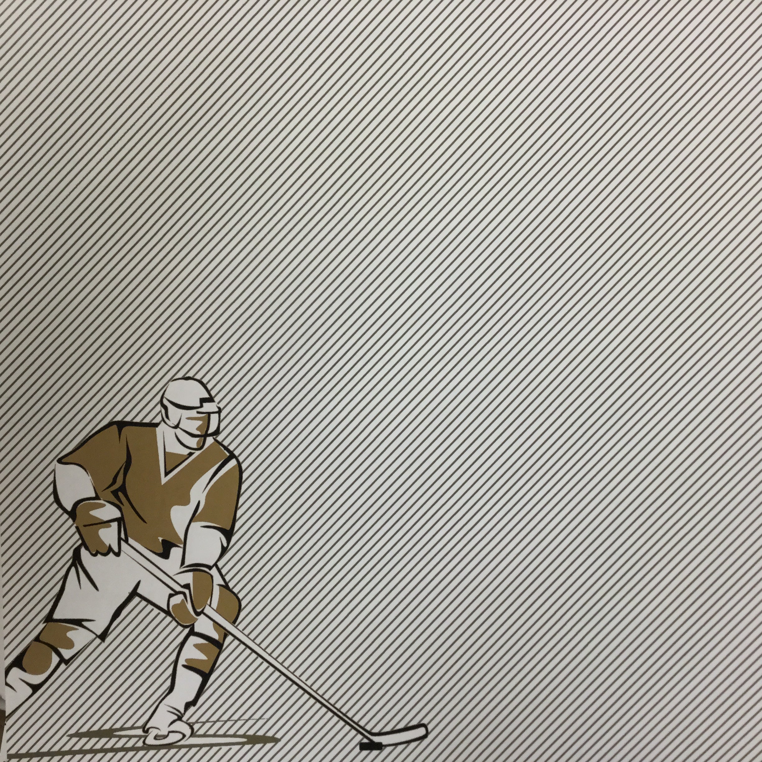 Golden Knights PRIDE HOCKEY KIT Gold 12"X12" Scrapbook Paper 12 Sheets