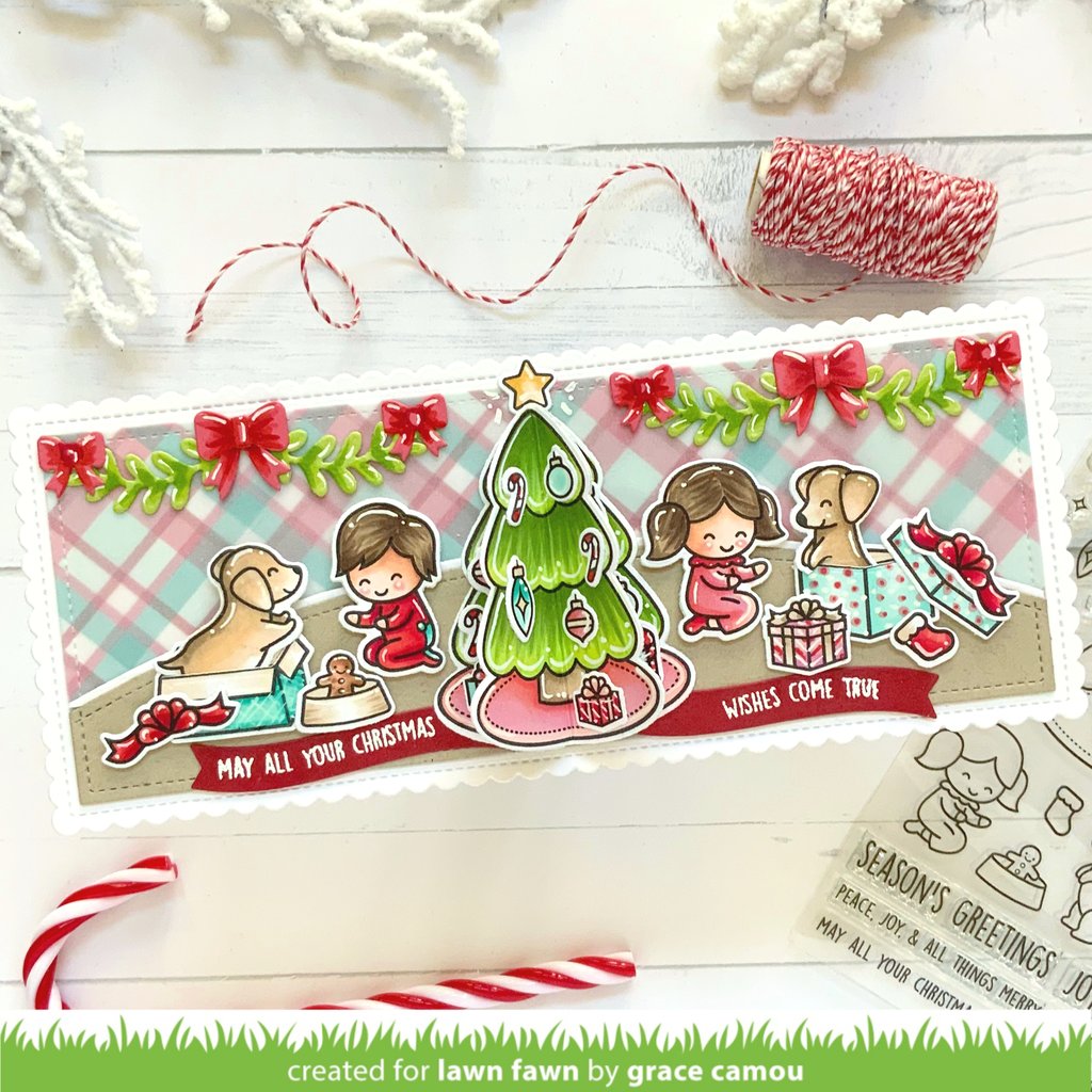 Lawn Fawn JOY TO ALL Clear Stamps 29pc Scrapbooksrus