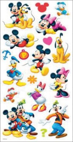Disney Ek Success MICKEY &amp; FRIENDS Stickers 18pc