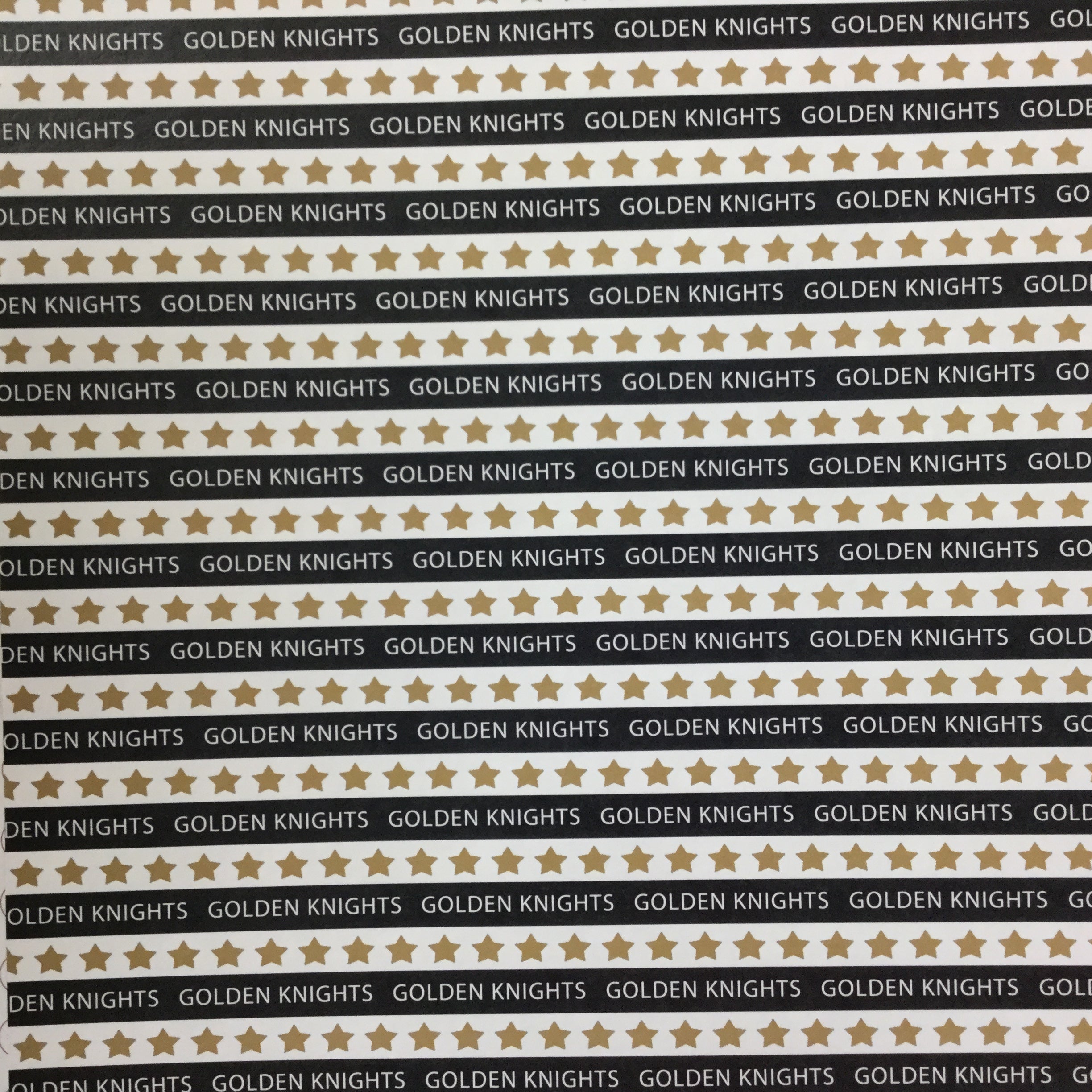 Golden Knights PRIDE HOCKEY KIT Gold 12"X12" Scrapbook Paper 12 Sheets