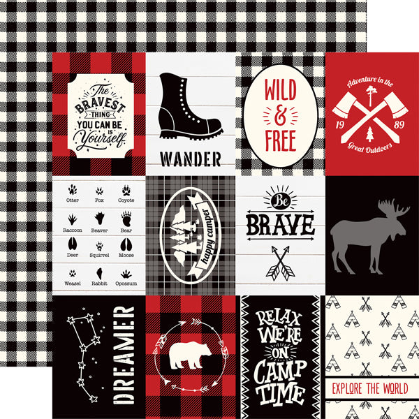 Echo Park 12"x12" LITTLE LUMBERJACK 13pc COLLECTION KIT Scrapbooksrus