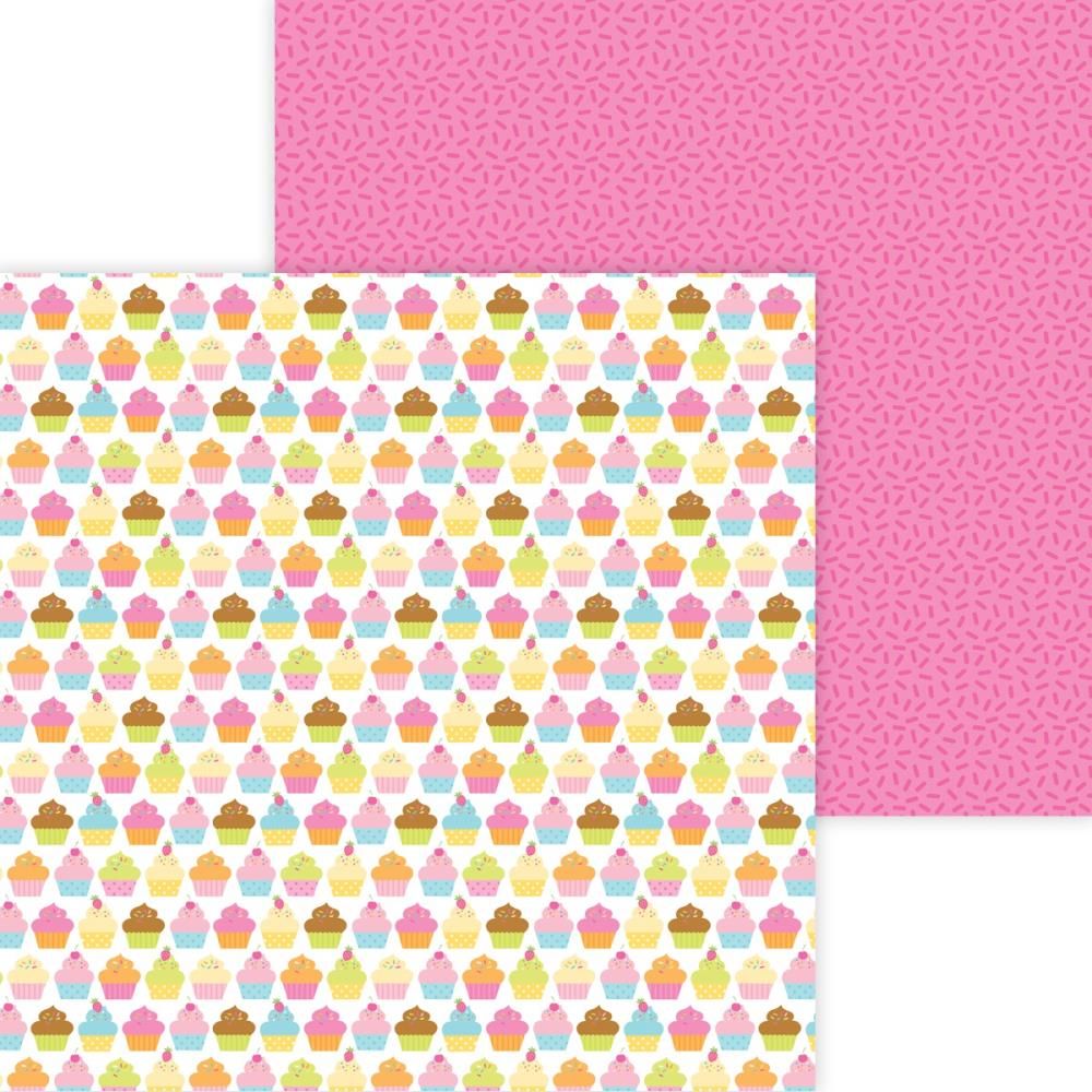 Doodlebug HEY CUPCAKE Collection 12X12 Paper Pack 13pc. Scrapbooksrus