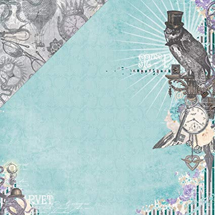 Bo Bunny Penny Emporium WIND UP 12"X12" Cardstock Paper Scrapbooksrus