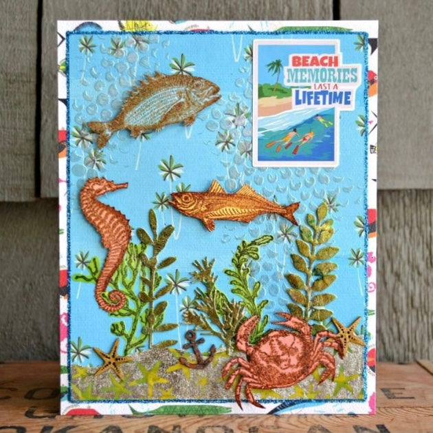 Carta Bella Summer Splash GONE FISHING 12"x12" Paper Scrapbooksrus