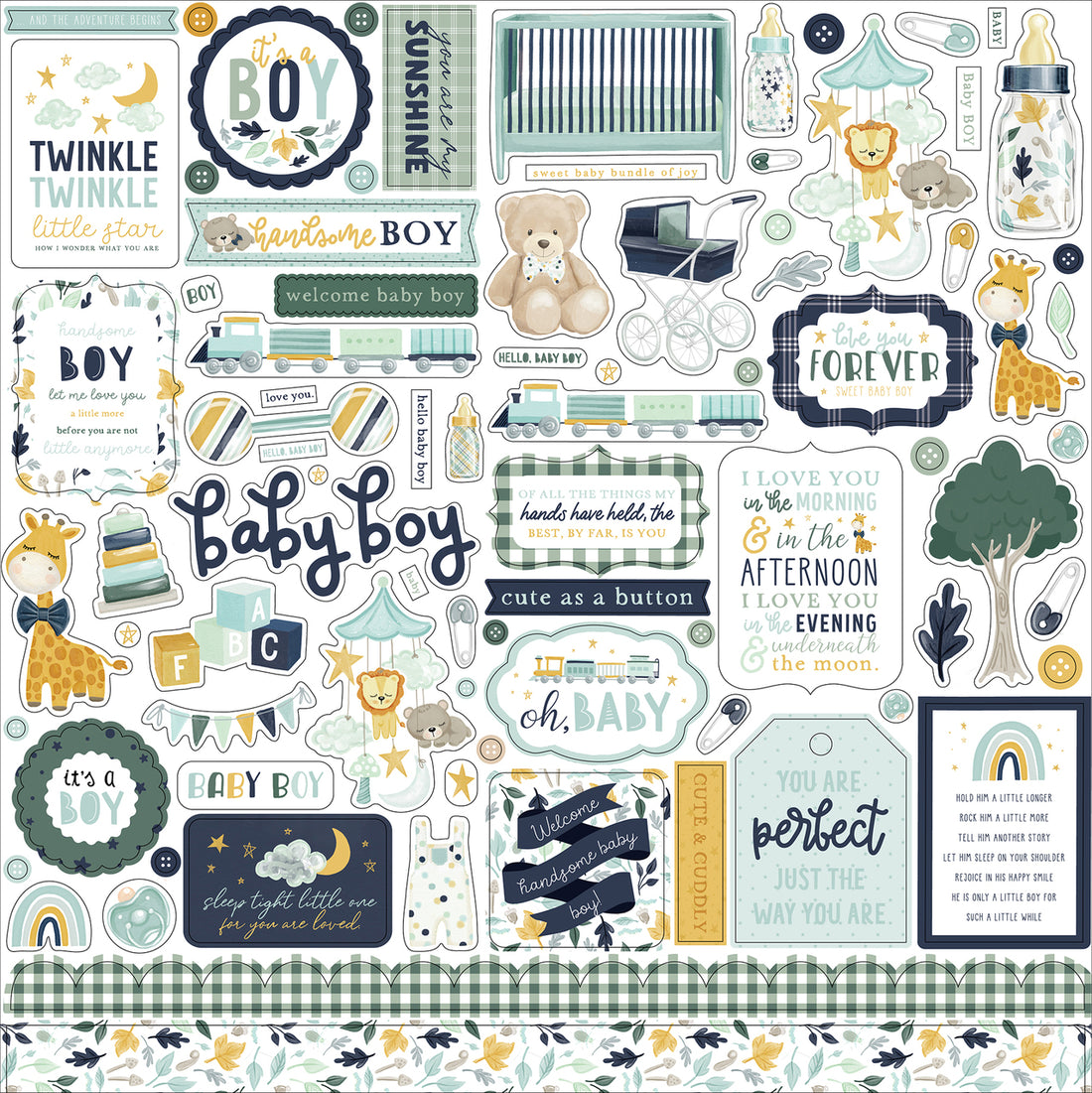 Echo Park IT’S A BOY 12"X12" Collection Kit Scrapbooksrus