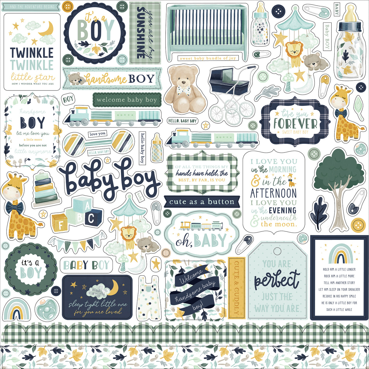 Echo Park IT’S A BOY 12"X12" Collection Kit Scrapbooksrus