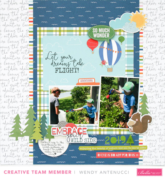 Bella Blvd Let’s Go On An Adventure ICONS CIAO CHIP 12"X12" Scrapbooksrus