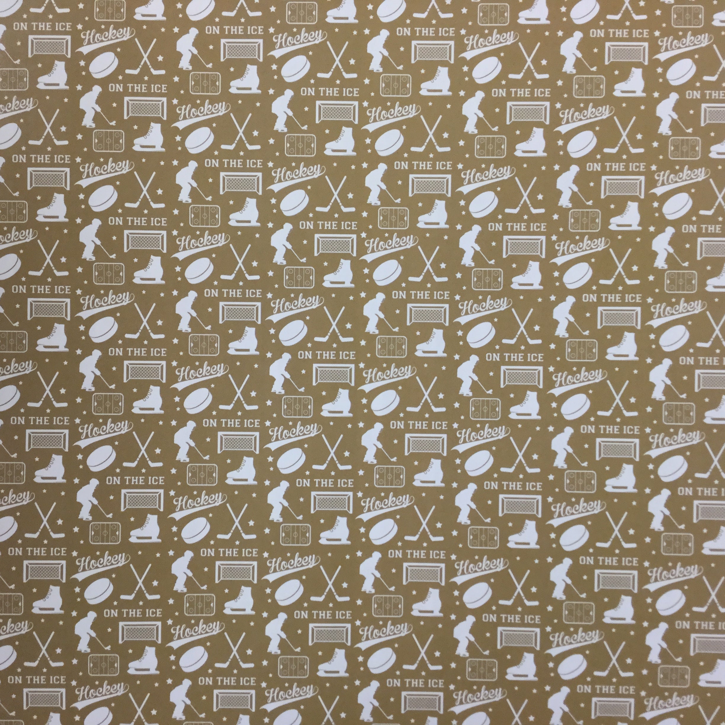 Golden Knights PRIDE HOCKEY KIT Gold 12"X12" Scrapbook Paper 12 Sheets