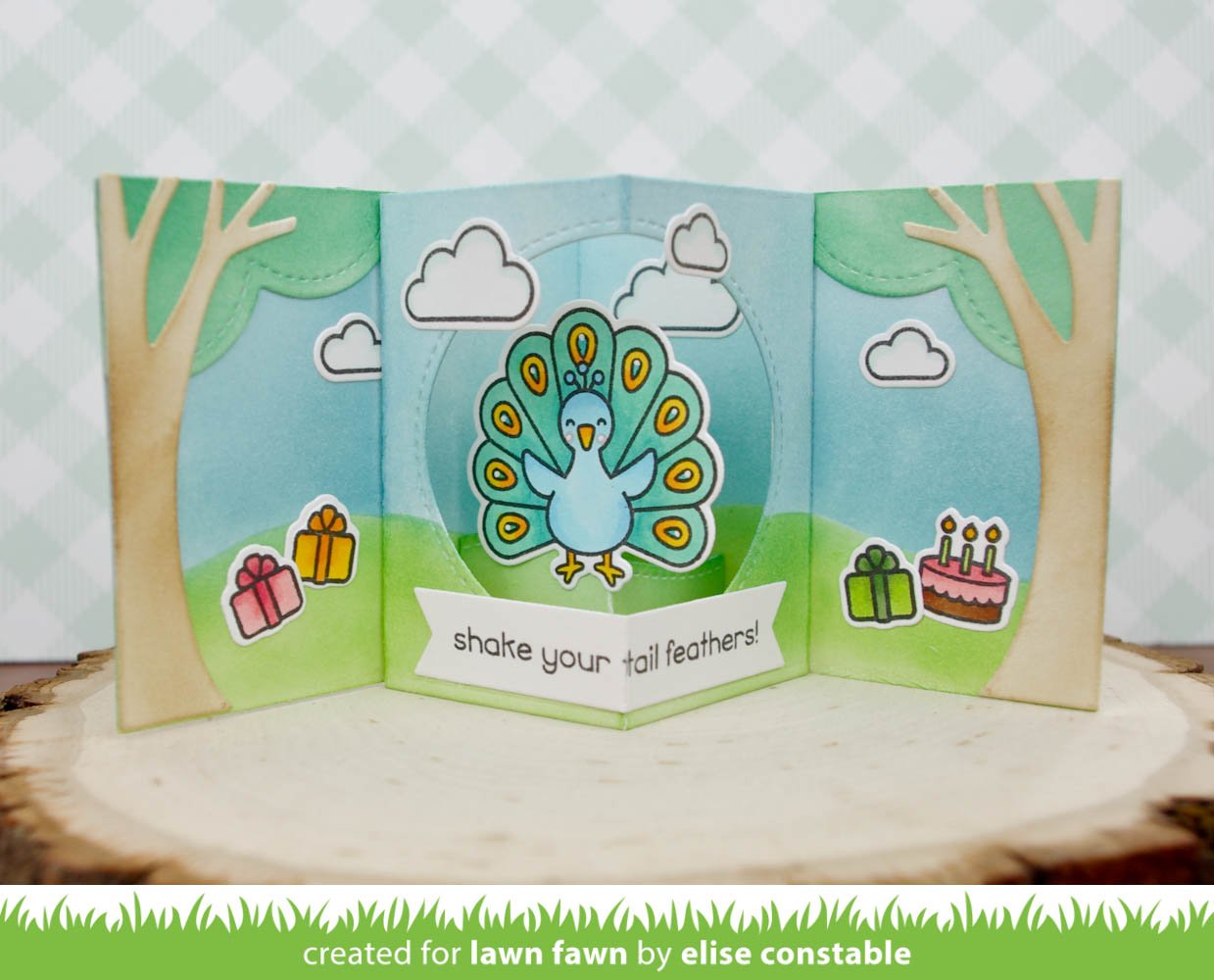 Lawn Cuts CENTER PICTURE WINDOW CARD Custom Craft Dies 15pc. Scrapbooksrus