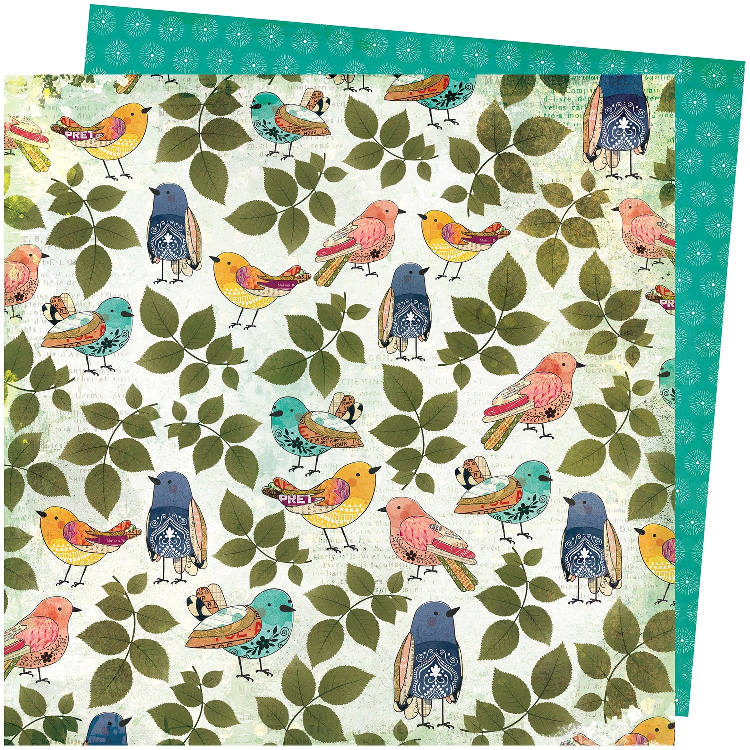 American Crafts Vicki Boutin STORYTELLER 12"X12" Paper Pad 24 Sheets Scrapbooksrus