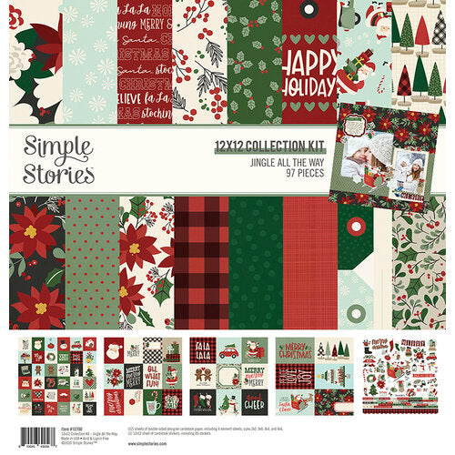 Simple Stories JINGLE ALL THE WAY 13pc Collection Kit 12"X12" Scrapbooksrus