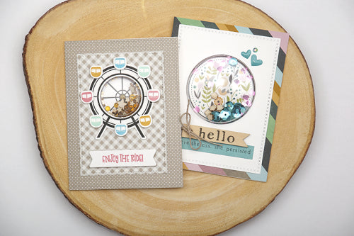Jillibean Soup SPIN WHEEL Clear Stamps & Dies 16 pc. Scrapbooksrus