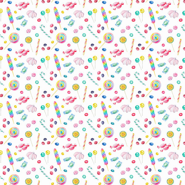 CANDY STORE WATERCOLOR DS 12X12 Scrapbook Customs Sheet Scrapbooksrus