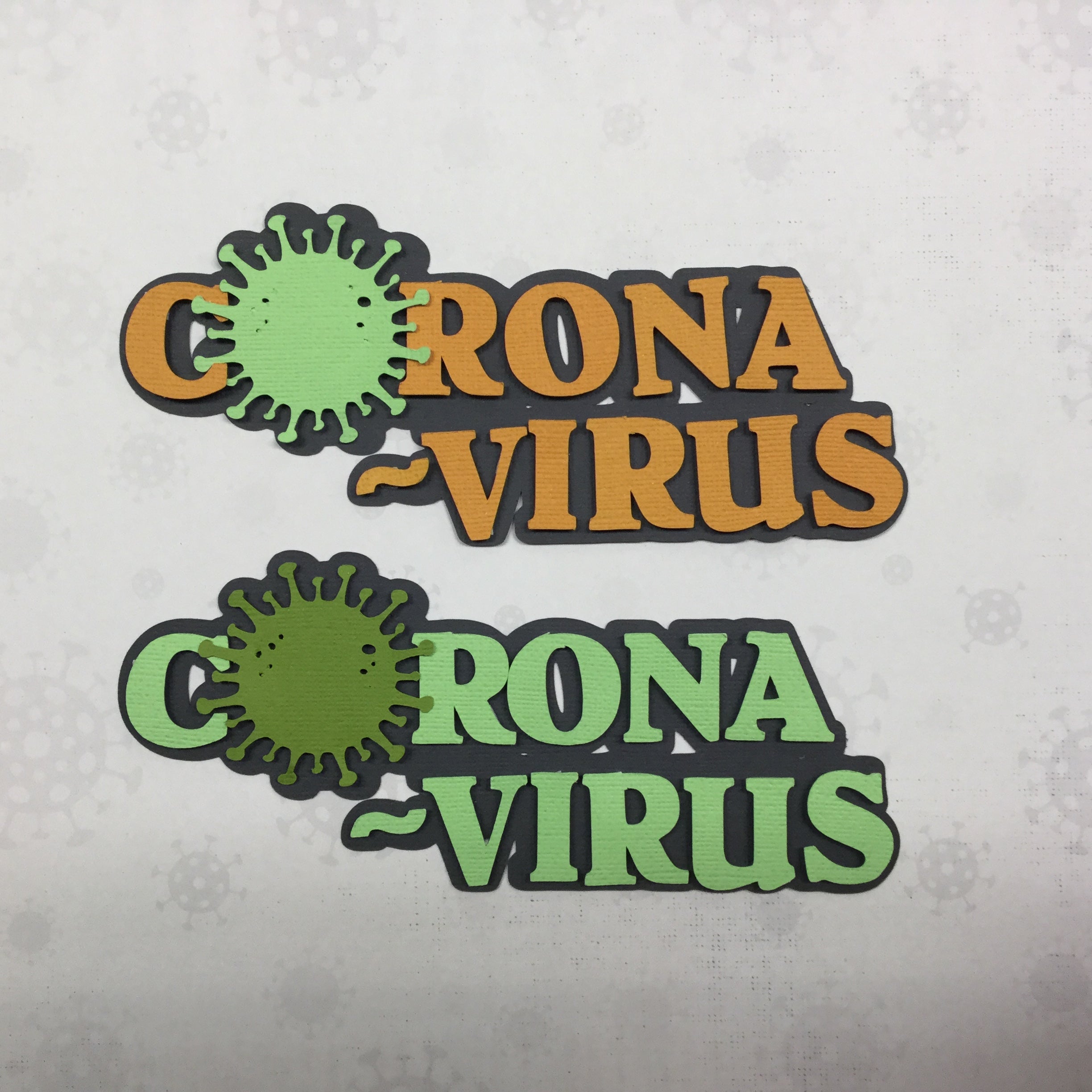 Corona Covid-19 Quarantine Scrapbook DieCuts CORONAVIRUS Scrapbooksrus
