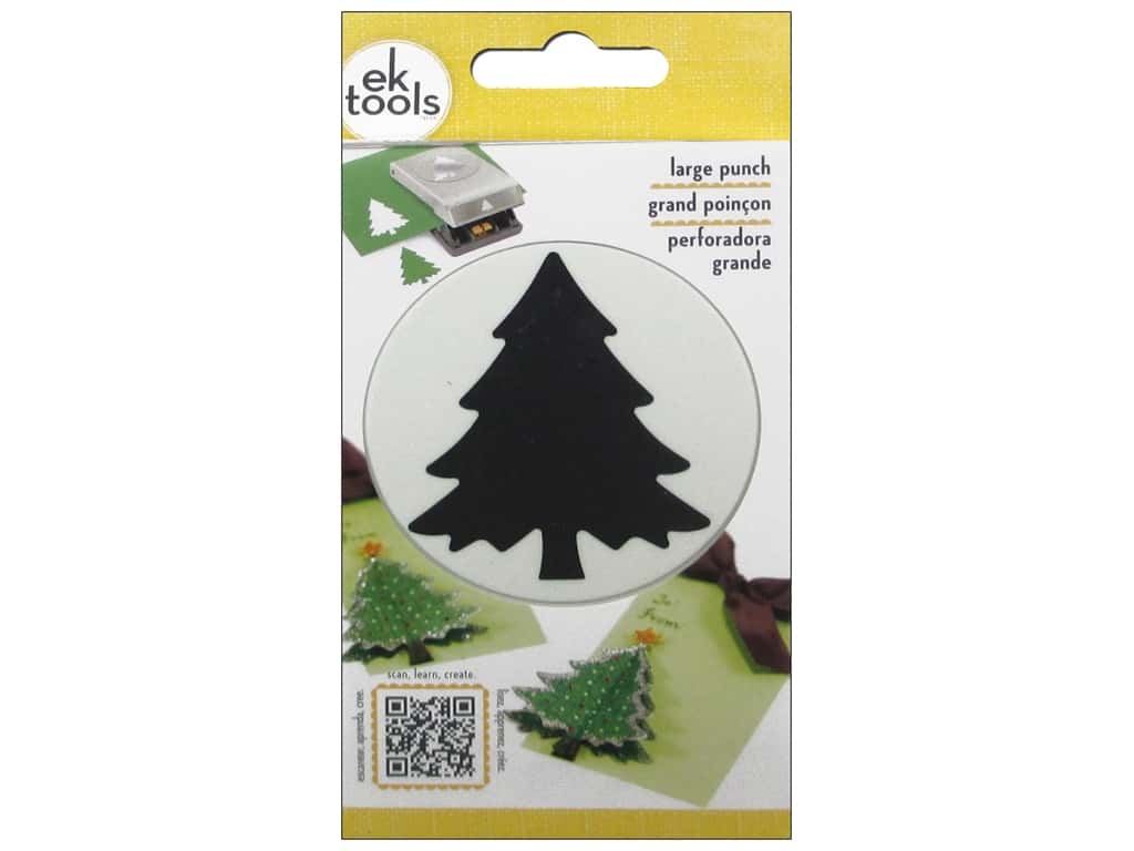 Ek Success CHRISTMAS TREE Paper Punch Large Scrapbooksrus