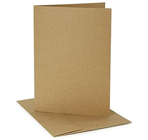 Darice A2 CARDS & ENVELOPES 50 sets 4.25”x5.5” KraftScrapbooksrus