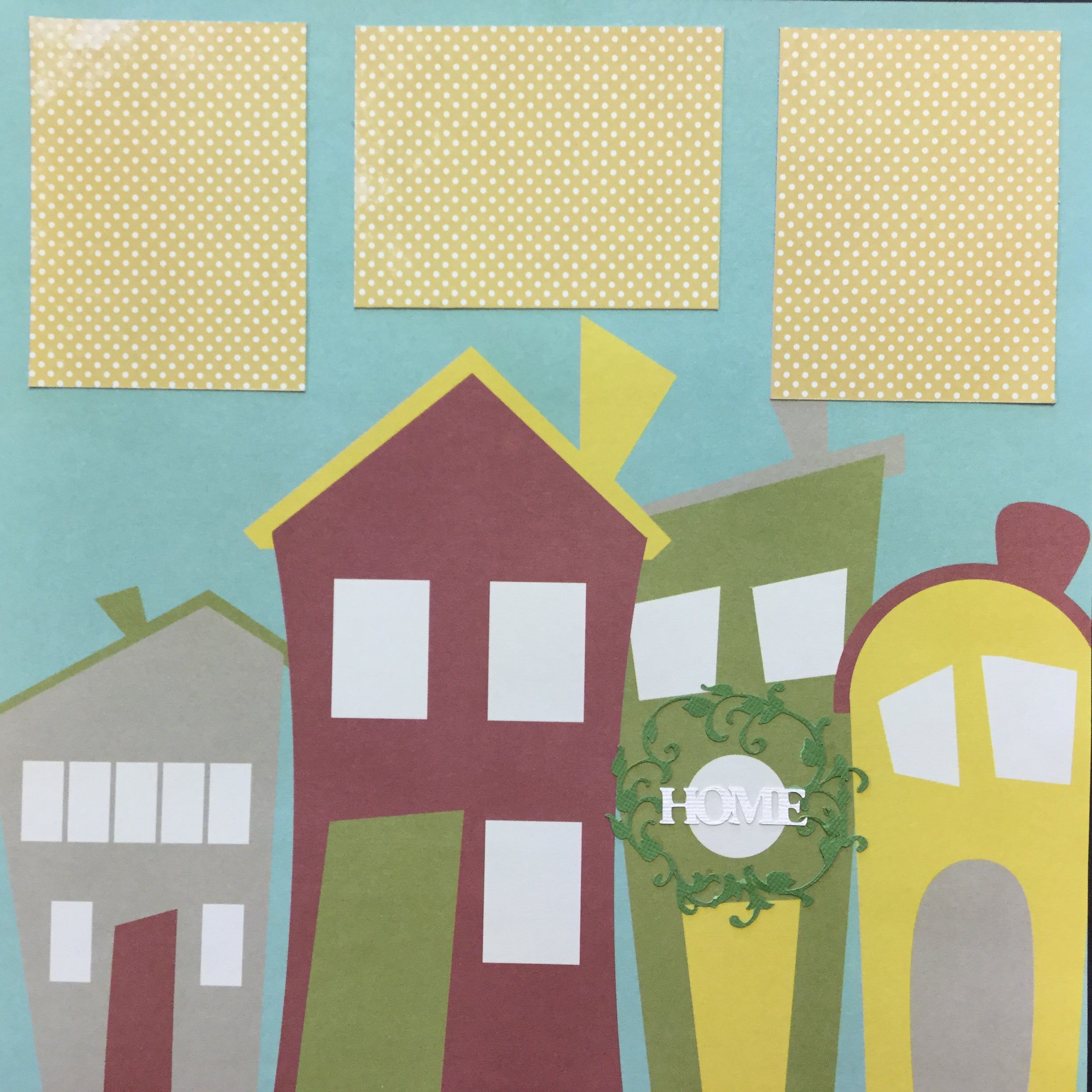 Premade Scrapbook Page (1) 12"x12" HOME Scrapbooksrus