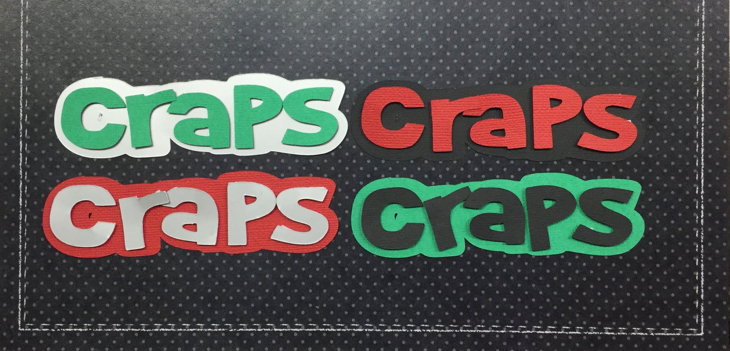 CRAPS Vegas Scrapbook Die Cuts Scrapbooksrus