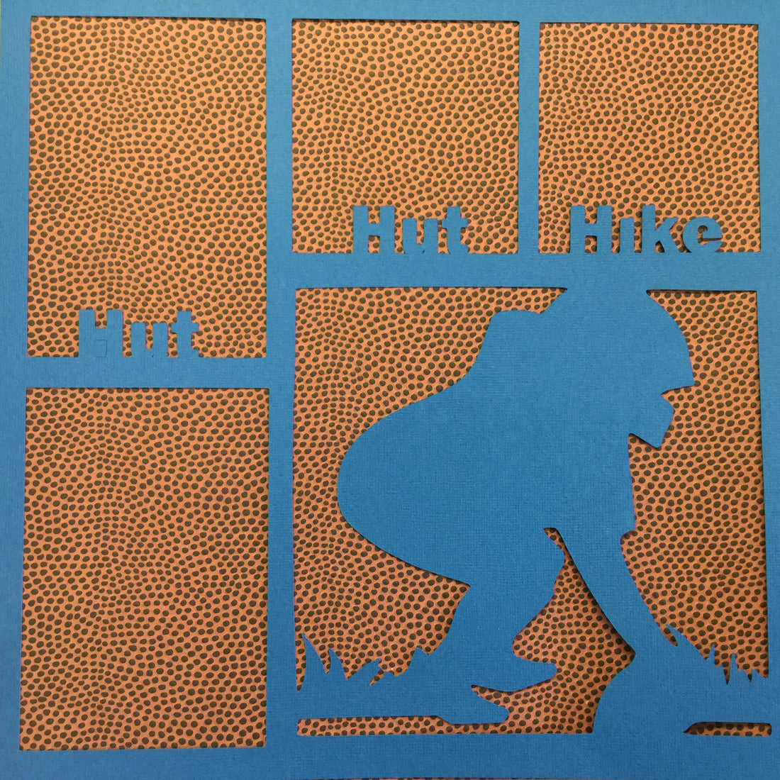 Page Frame SPORTS MARINE 12"x12" Scrapbook Overlay