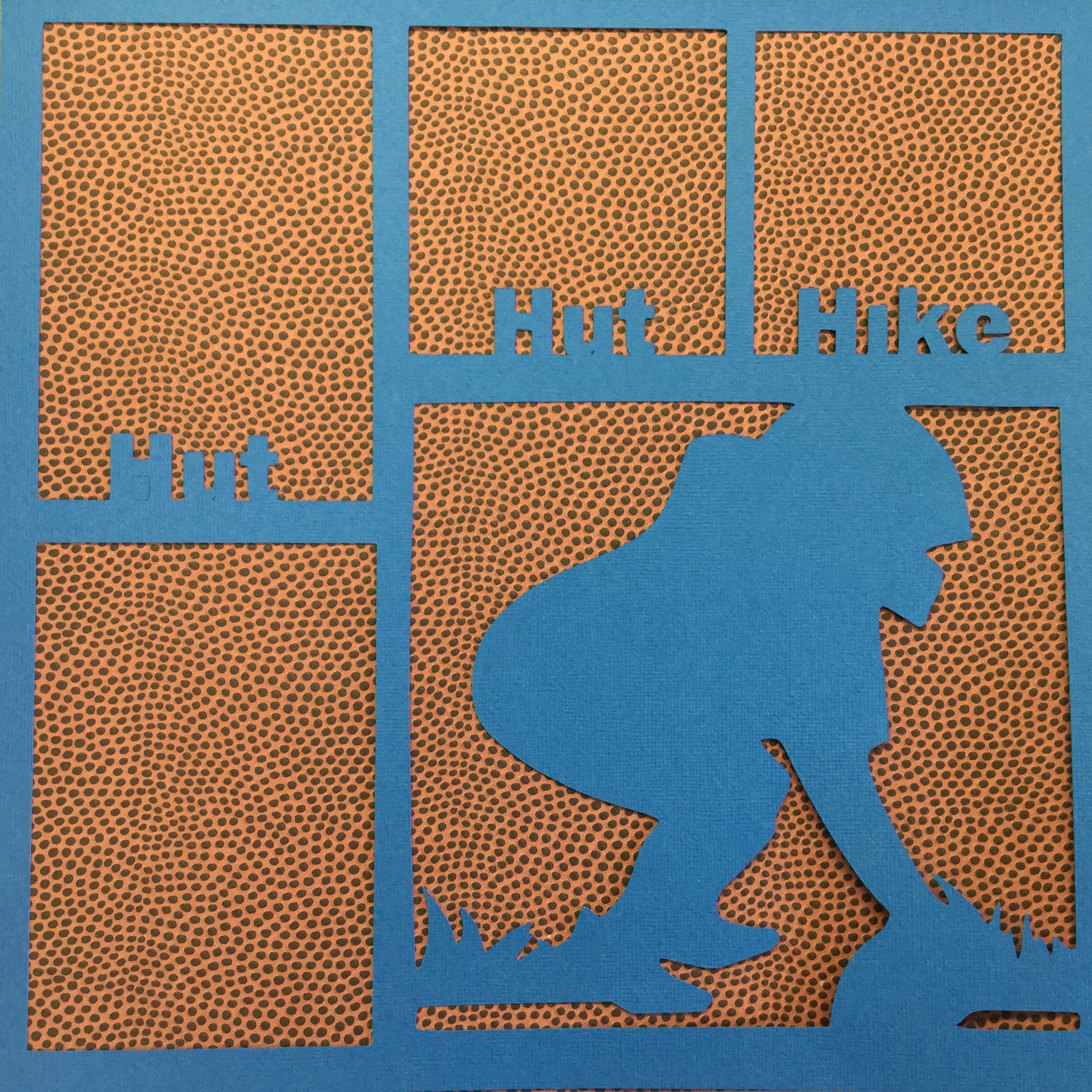 Page Frame SPORTS MARINE 12"x12" Scrapbook Overlay