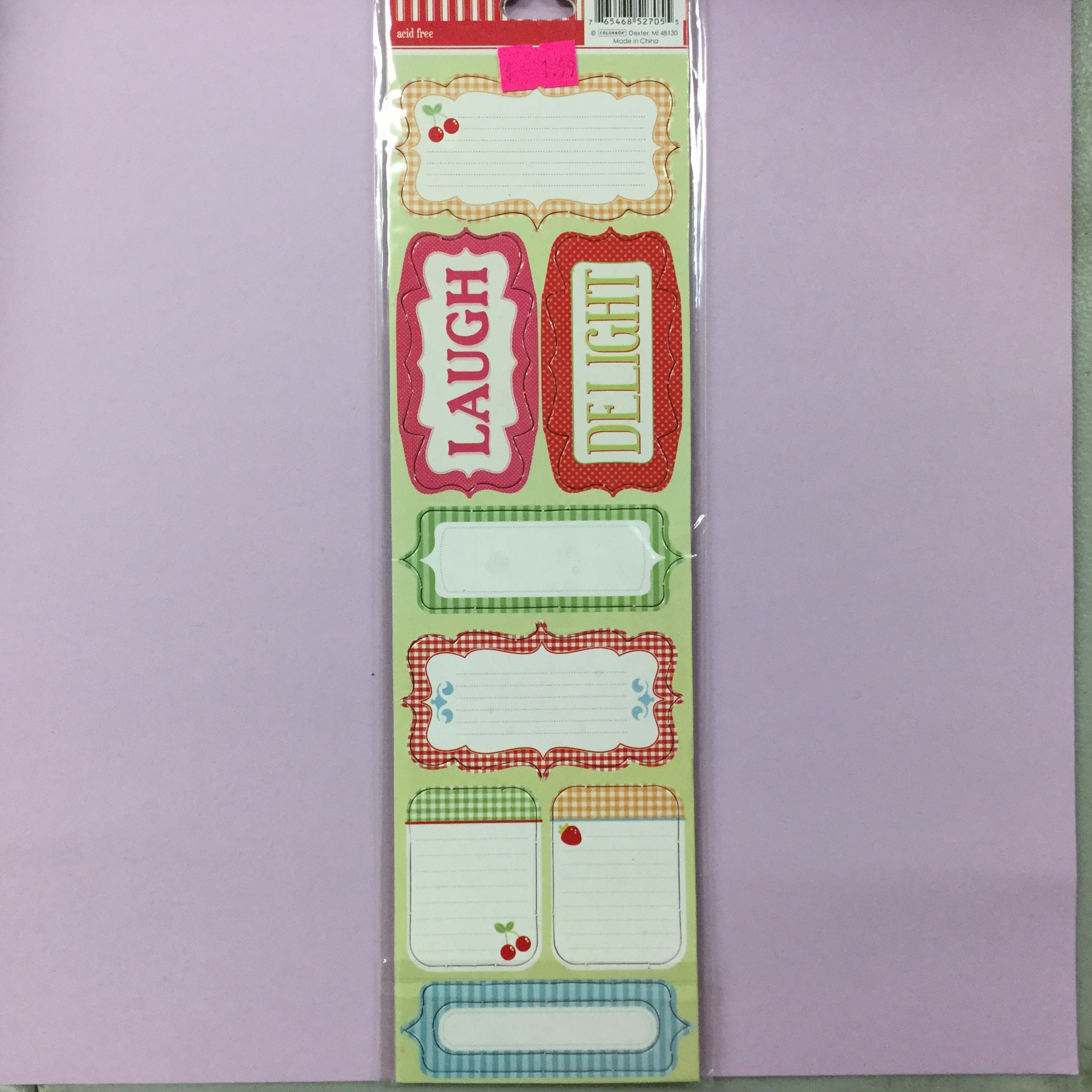 Colorbok THE SWEET LIFE Foil Chip Shiny Punch 16pc Scrapbooksrus