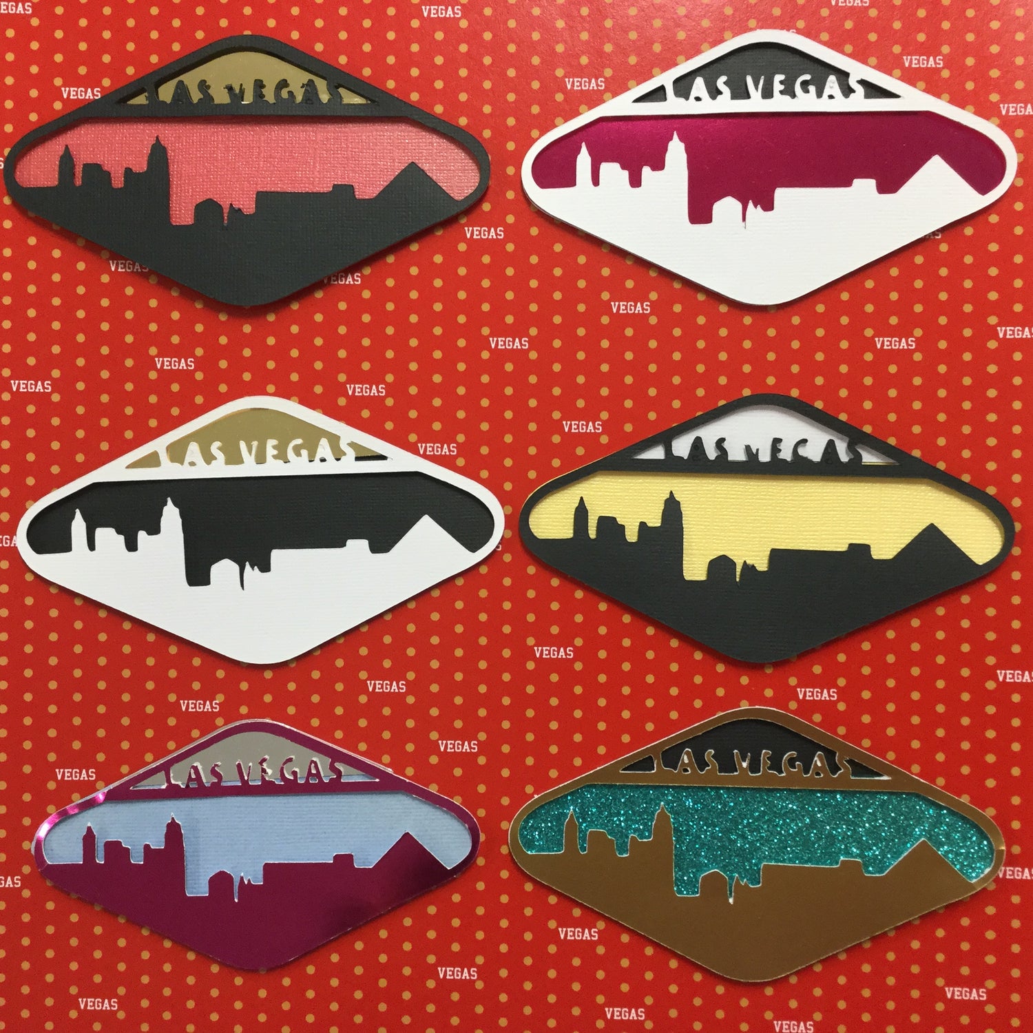 LAS VEGAS SKYLINE SIGN Custom Scrapbook Die Cuts Scrapbooksrus